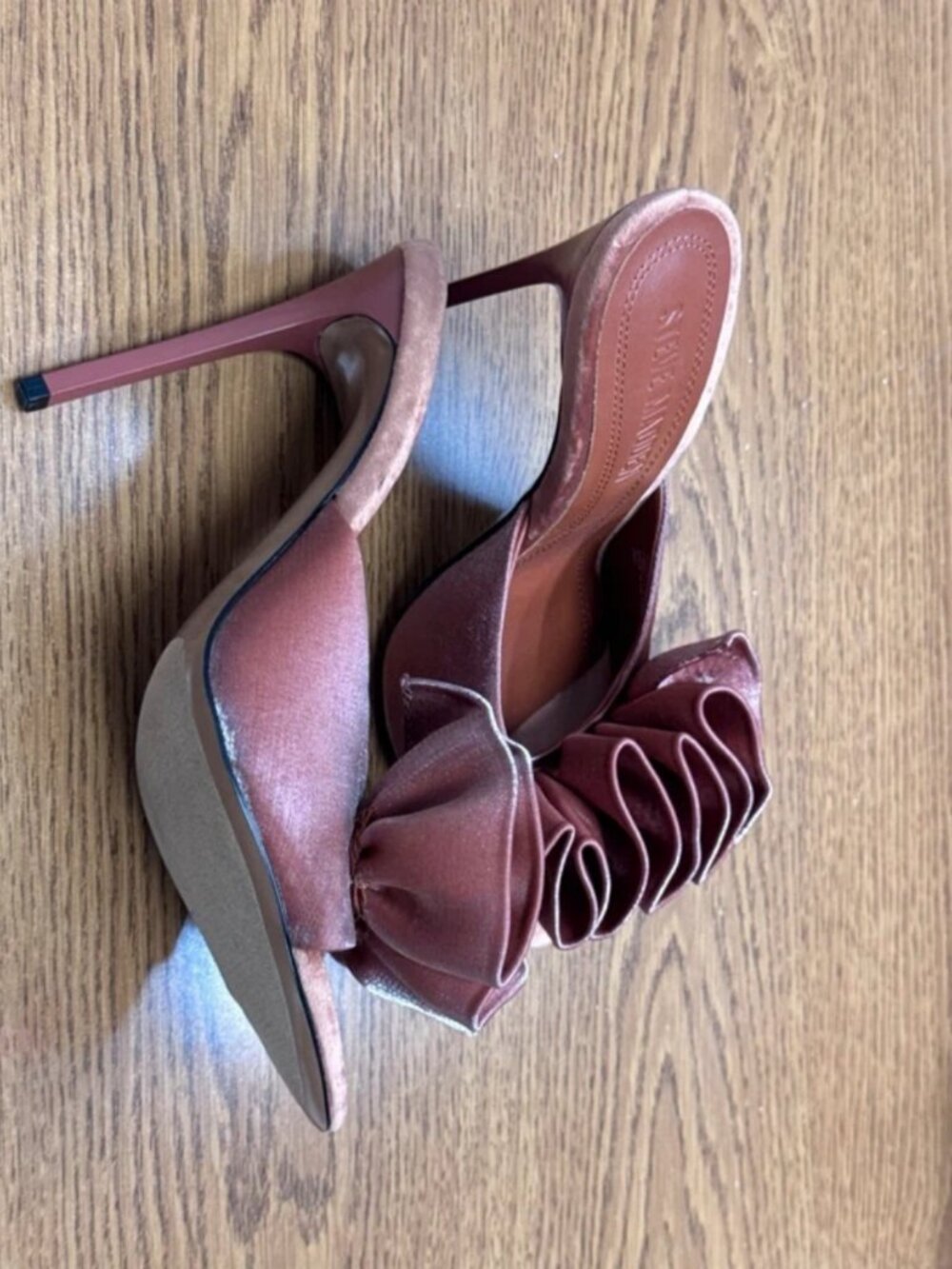Steve Madden Affinity Satin Stiletto Heels - Rust